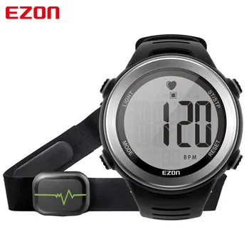 Naujas Atvykimo EZON T007 Širdies ritmo Monitorius Žiūrėti Skaitmeninę Lauko Bėgimo Sporto Laikrodžiai su Krūtinės Diržas Relogio Masculino