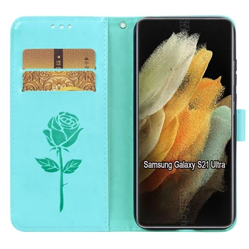 Dangtelis Skirtas Samsung S21 Ultra Atveju SM-G998 Flip Telefonas Apsauginį kiautą Funda Atveju 