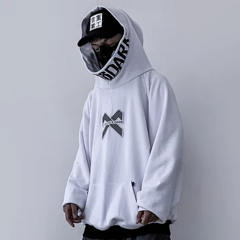 11 BYBB TAMSU Hip-Hop Streetwear Hoodie Palaidinukė Mens Atspindintis Siuvinėjimo Harajuku Hoodie Taktinis Funkcija Gobtuvu Megztinis