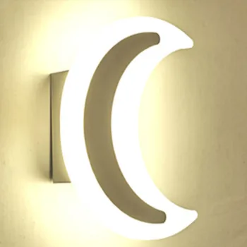 Modernus Minimalistinis LED Mėnulis Sieniniai Šviestuvai Gyvenamasis Kambarys Balkonas Laiptinės Koridoriaus Praėjimo Miegamasis Akrilo Šviesos rungtynių WF102308