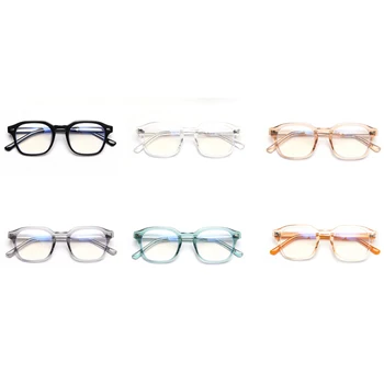 Peekaboo vyrų kvadratinių taures už moterų tr90 korėjos stiliaus mados, optiniai akinių rėmeliai vyrų acetatas skaidri mėlyna oranžinė