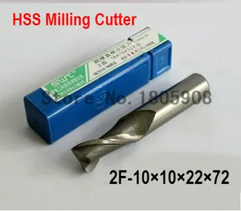 10vnt/set 10MM 2 Fleita HSS & Aliuminio endmill frezavimo CNC cutter Tiek Frezavimo Staklės, Pjovimo įrankiai.Tekinimo Įrankis,maršrutizatorius tiek