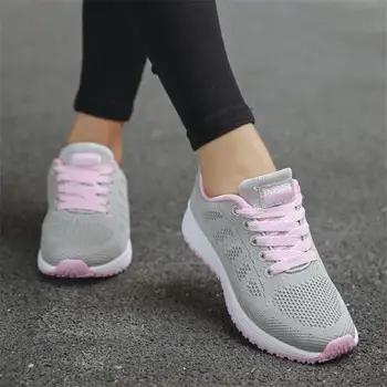 2021 m. Vasarą naujosios bendrosios Batai Moterims laisvalaikio bateliai mados orui Vaikščioti akių nėrinių butas batai sportbačiai moterys
