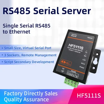 HF5111S mažo Dydžio, RJ45 RS458 Serijos Ethernet Nemokamai RTOS Nuoseklųjį Prievadą Perdavimo Keitiklis Serijos Serverio