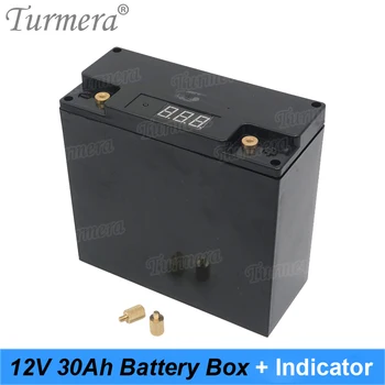 Turmera 12V 30Ah Baterijos Laikymo Dėžutė Atveju Pajėgumo Rodiklis Statyti 48Piece 18650 Baterija Nepertraukiamo Maitinimo šaltinis 12V
