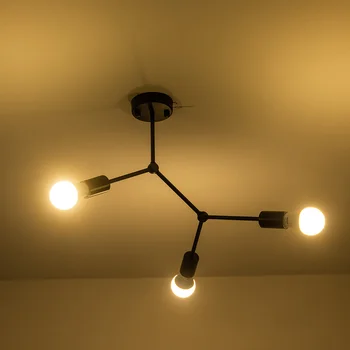 Šiuolaikinės loft LED Šviestuvo šviesos medžio šaką šviestuvo lempos dekoratyvinis chandelies lubų hanglight virtuvės kambarį