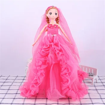 30cm mados gražus vestuvių suknelė baby doll žaislas silikono Princesė lėlė mergaitėms, dovanos kūrybos Valentino Dienos, gimtadienio dovana