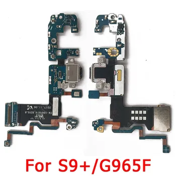 Originalus Įkrovimo lizdas Samsung Galaxy S9 Plus G965F USB Mokestis Valdybos PCB Doko Jungtis, Flex Kabelis Pakeitimo Atsarginės Dalys