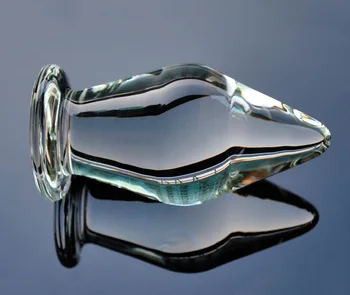 80mm Super milžiniško pyrex stiklo butt plug didelių kristalų analinis dildo kamuolys netikras penis masturbuotis suaugusiųjų sekso žaislas, skirtas moterims, vyrams gėjų