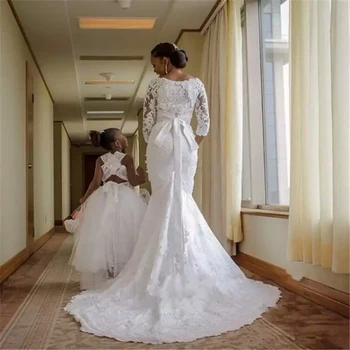 Fansmile Naujas Vestido De Noiva Nėrinių Afrikos Undinė Vestuvių Suknelė 2020 Individualų Plius Dydžio Perlų Nuotakos Vestuvių Suknelės FMV-495M