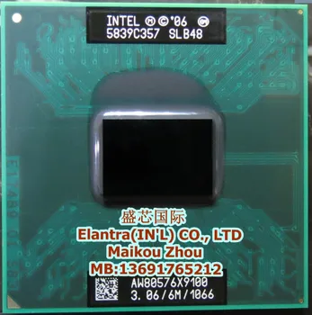 Laptop cpu procesorius Intel originalus CPU X9100 x9100 SLB48 X 9100 SLB48 3.06 G/6M/1066 PM45 sandėlyje