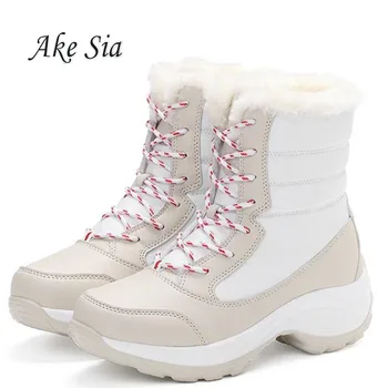 2020 m. moteris sniego batai žieminiai šilti batai storio apačioje platforma neperšlampami batai moterims storas kailis medvilnės bateliai 35-41 dydis