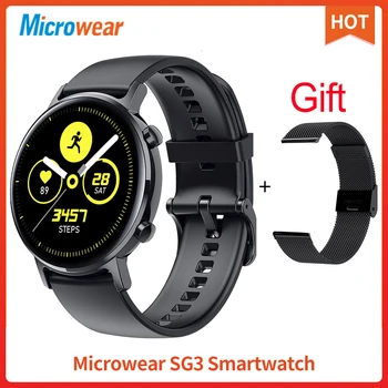 SG3 Smart Žiūrėti Microwear smartwatch 390*390 HD AMOLED EKG IP68 Kraujo Spaudimą, Širdies ritmą Fitness Tracker Sportas