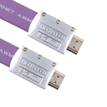 2019 Micro HDMI į HDMI Adapteris Keitiklis 1080P Konverteris tablet pc televizija mobilus telefonas home office Individualų violetinė spalva