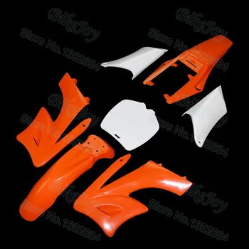 Oranžinės spalvos Plastikinis Lauktuvės Sparnas Kūno Kit 47cc 49cc 2 Taktų Apollp Orion Mini Dirt Bike