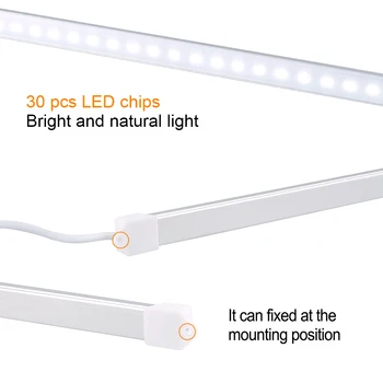 5V USB LED Naktinis Apšvietimas Portable LED Stalo Lempa Su 30 Led Diodų Vamzdis Lemputė Nešiojamas Skaitymo Apšvietimas