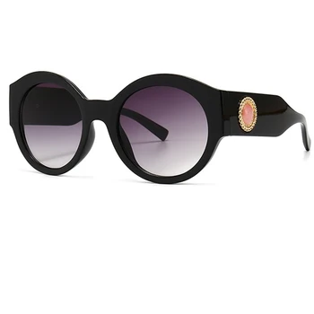 2020 m., Naujosios Prabangos Prekės Turas Saulės akiniai Moterų Vintage Black Gradientas Saulės akiniai Ponios Akiniai Moterų UV400 gafas de sol