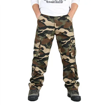 Paslėpti Karinę Kelnės Vyrams Multi-Pocket Krovinių Kelnės Outwear Taktinis Poilsiu Vyrų Miestų Kombinezonai Mens Kelnės Plius Dydis 29-44