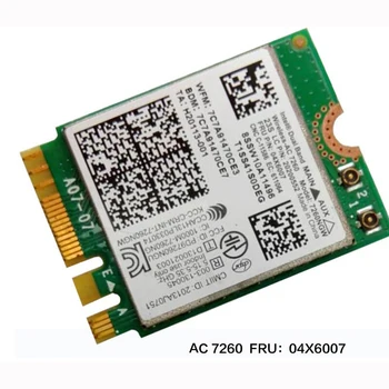 Intel Dual Band Wireless-AC 7260 WiFi+BT 4.0 Combo kortelė Lenovo Thinkpad Y40 Y50 X240 T440 Serija ,FRU 04X6007 20200552