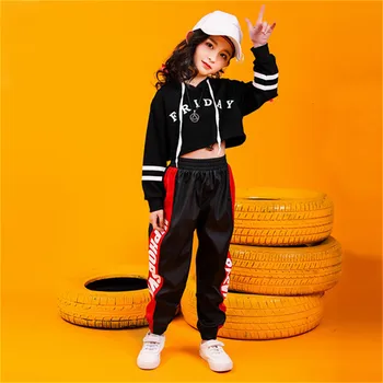 Merginos boutique komplektai 4 6 8 10 12 13 14 16 18 Metų hip-hop hoodies megztiniai vaikams kostiumai mergaitėms, vaikams, vasaros, pavasario drabužių