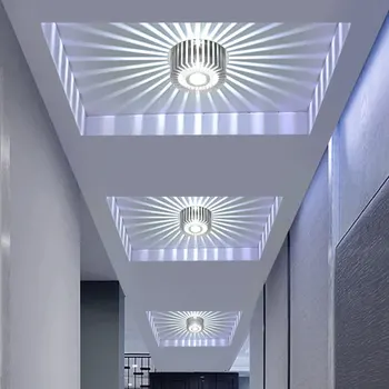Šiuolaikinių LED Lubų Šviesos, 3W Sienos Sconce Viešbučio KTV Meno Galerija Apdaila Balkono Lempos Veranda Šviesos Koridorių Šviesos Šviestuvas