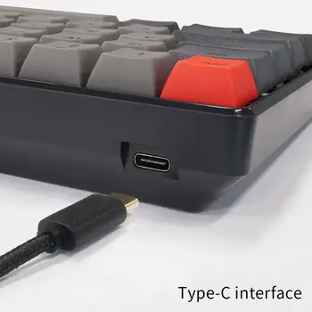 RGB LED Apšvietimu Laidinio Mechaninė Klaviatūra,Nešiojamų Kompaktinių Vandeniui Mini Žaidimų Klaviatūra 61 PBT Keycaps Gateron Switcs