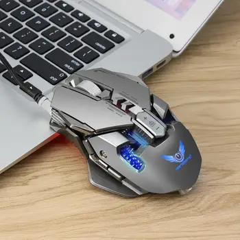 Žaidimų Pelės Laidinio USB Valgyti vištienos mechaninė pelės 3200dpi 7 pagrindinės makro apibrėžimas optinė pelė, usb X300