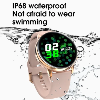 Lokmat Laiko Prabanga Amoled Smart Watch Moterų 390*390 Visą Roud Visą Ekraną Palieskite Belaidžio Įkrovimo IP68 SmartWatches, skirta 