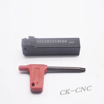SCLCR1212F09 12*12*80mm 80degreeCNC Tekinimo Išorės Pjovimo Įrankis teisių Turėtojas CC**09T3 įdėklai