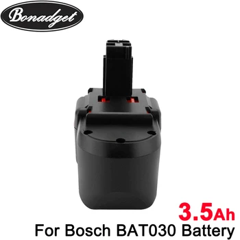 Bonadget 24V 3500mAh Ni-MH akumuliatorius Bosch Baterijos BAT240 BAT030 BAT031 BAT299 BH-2424 GLI24V GMC24V GBH24VF GSA24V baterija