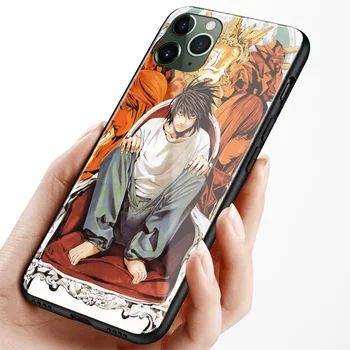 Death Note anime L Light Yagami minkšto silikono stiklo Telefono dėklas dangtelis apple iPhone 6 6s 7 8 Plus X XR XS 11 Pro MAX
