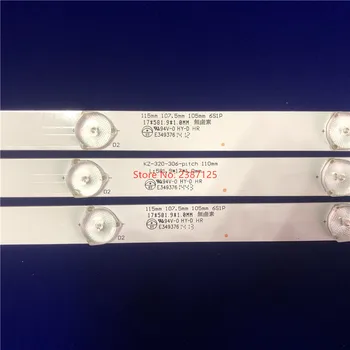3pcs /kit 581mm LED Apšvietimo juostelės 6lamp MBL-32035D306KZA-V1-115mm
