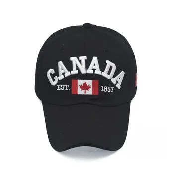 Greitai parduoti eBay populiarus laišką, Kanada beisbolo kepuraitę vyrų ir moterų Kanados Beisbolo kepuraitę Medvilnės universalus dangtelis