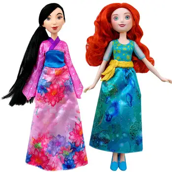 DISNEY Store Origina Princesė Rapunzel Varlė Jazminų Animatorių Lėlės mulan Ariel Merida 