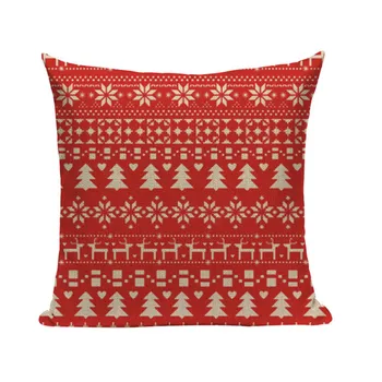 Santa Claus su elnių spausdinti pagalvėlė padengti dekoratyvinių mesti pagalvės apima retro vintage aikštėje kalėdų Eglutė pagalvėlė padengti