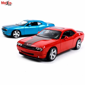 Maisto 1:24 Dodge Challenger Lenktynių Kabrioletas lydinio automobilio modelis, modeliavimas, automobilių apdailos surinkimo dovana žaislas