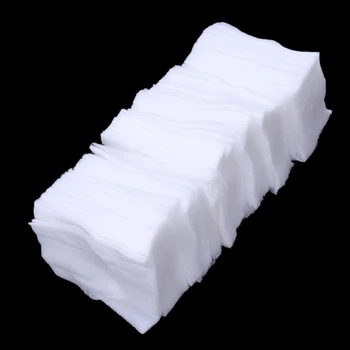 400x Medvilnės Minkštas Nagų lako Arcylic UV Gelio Šalinimo Servetėlės, Pagalvėlės & 5x Nagų Rinkinys Nagų Poliravimo Tofu Blokuoti Poliravimo Straipsnis