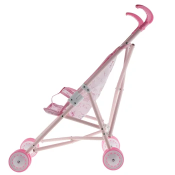 Sulankstomas Lėlės, Vežimėliai Lėlės Vežimėlis Pink Cartoon Modelis Atspausdintas Kūdikių Lėlės Vežimėlis Virš 3 Metų Amžiaus Berniukų ir Mergaičių