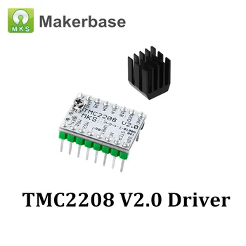 Žingsnis Stick MKS TMC2208 V2.0 stepper motor driver valdytojas žengia tvarkyklės modulis TMC 2208 įgyvendina 3d spausdintuvą, variklio dalys