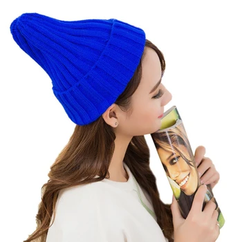 Unisex Medvilnės Mišiniai, Kietas Šiltas, Minkštas Korėja Megzti Skrybėlę Vyrų Žiemą Kepurės Moterų Skullies Beanies Girl Didmeninė Vilnonių Skrybėlę