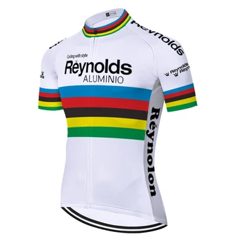 Klasikinis Reynolds camisa ciclismo vasaros quick dry kvėpuojantis dviračių džersis trumpomis rankovėmis vyrams maillot cyclisme homme