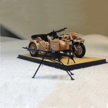 1:24 B M W R75 II Pasaulinio Karo Vokiečių Afrikos Korpuso Pusėje Trys Motociklą Karinis Modelis MG42 kulkosvaidis