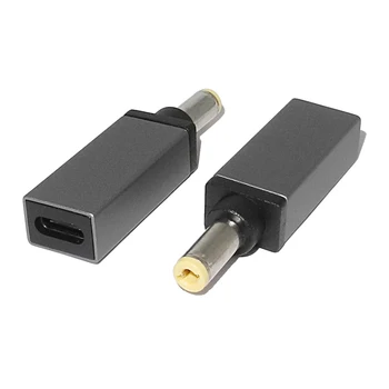 USB C Įkroviklio Jungtis, 5.5*2.5 mm Male Jack Nešiojamas Adapteris Kabelio Laidą 
