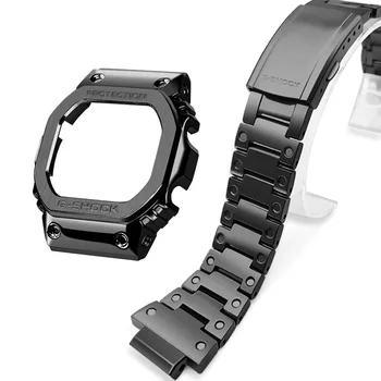 Watchband ir Bezel GM-5600 316L Nerūdijančio Plieno Žiūrėti Juosta ir Bezel Metalo Apyrankė ir Padengti Su Įrankiais