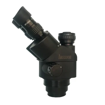 Nuolat Zoom 7X-45X Simul Židinio Trinokulinis stereo suvirinimo mikroskopu galvą 1X 0.7 X 0,5 X 2.0 X Auxliary Tikslas objektyvas