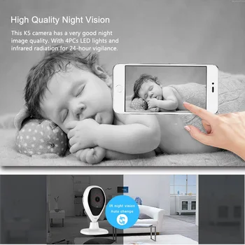 Laikytojas 1080P HD IP WIFI mini Kamera Belaidžio Namų Saugumo IP Kameros Stebėjimo Kamera, Naktinio Matymo VAIZDO Kamera Kūdikio stebėjimo
