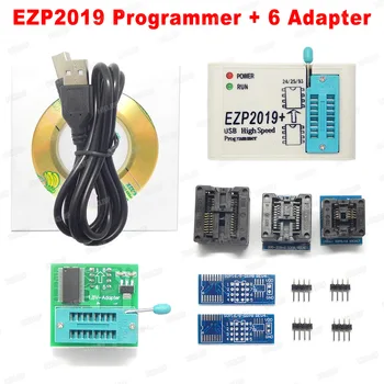 2019 Naujausias EZP2019 Didelės Spartos USB, SPI Programuotojas+12 Adapteriai pagalbą 24 25 93 EEPROM 25 Flash Bios Mikroschema