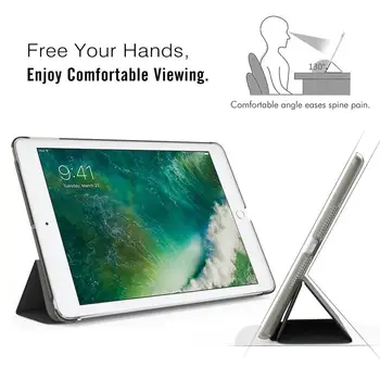 Apversti Magnetinių Sulankstomas Stovas Laikiklis PVC danga Už IPad 2 3 4 9.7 colių Ultra-plonas Slim Tablet Case For iPad2 iPad3 iPad4th Gen