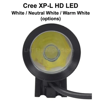 BL108B Cree XP-L HD 1000 Liumenų 4-Mode USB Dviratį Light - Juoda