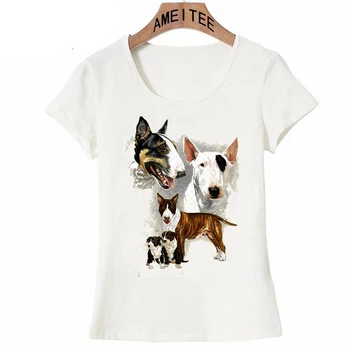 Man Patinka mano draugas Jautis Terjeras meno mergautinė T-Shirt Vasaros naujovė moterys t-shirt juokingas šuo spausdinti cute girl Viršūnes ponios atsitiktinis Tees